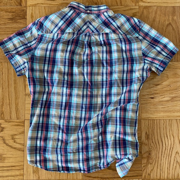 Gap Plaid Short Sleeve Button Down Shirt, Casual, Size Small - Picture 4 of 7